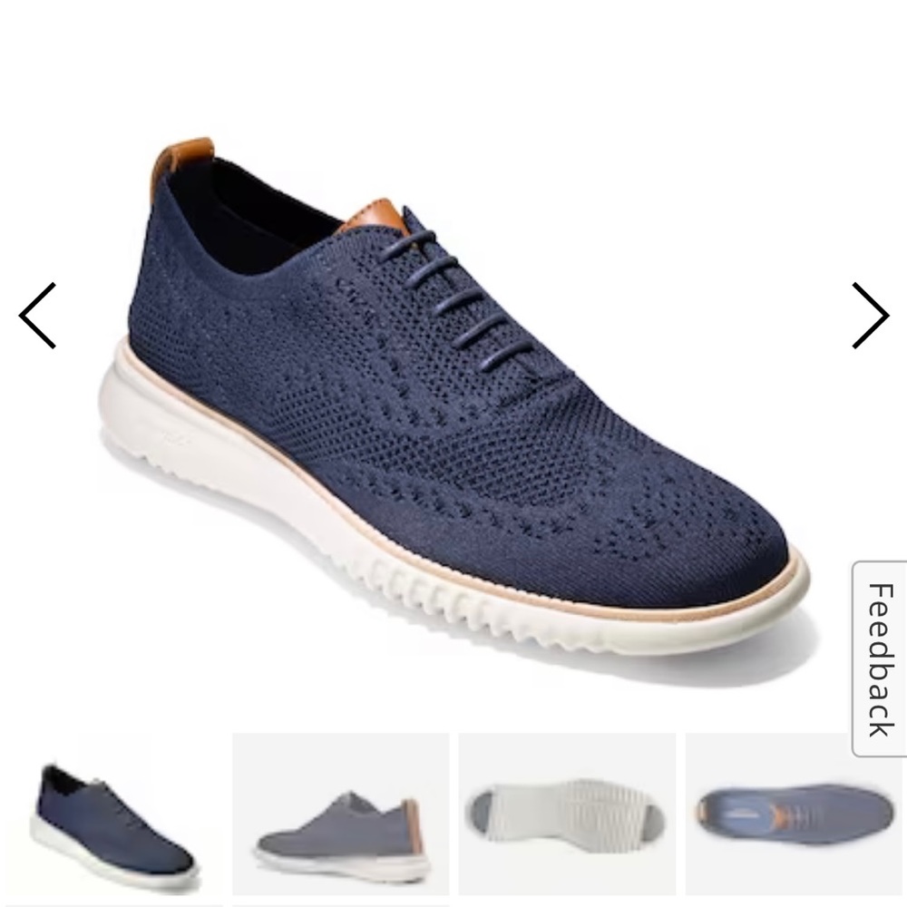 Cole Haan Zero Grand - stitch lite wing tip Oxford